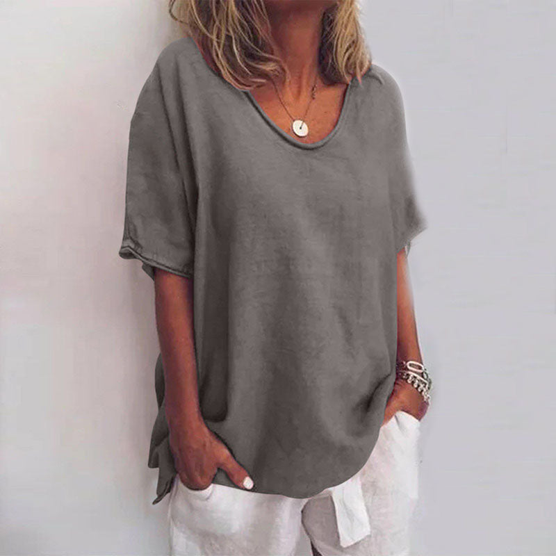 Linnea - Women's Cotton Relaxed Top