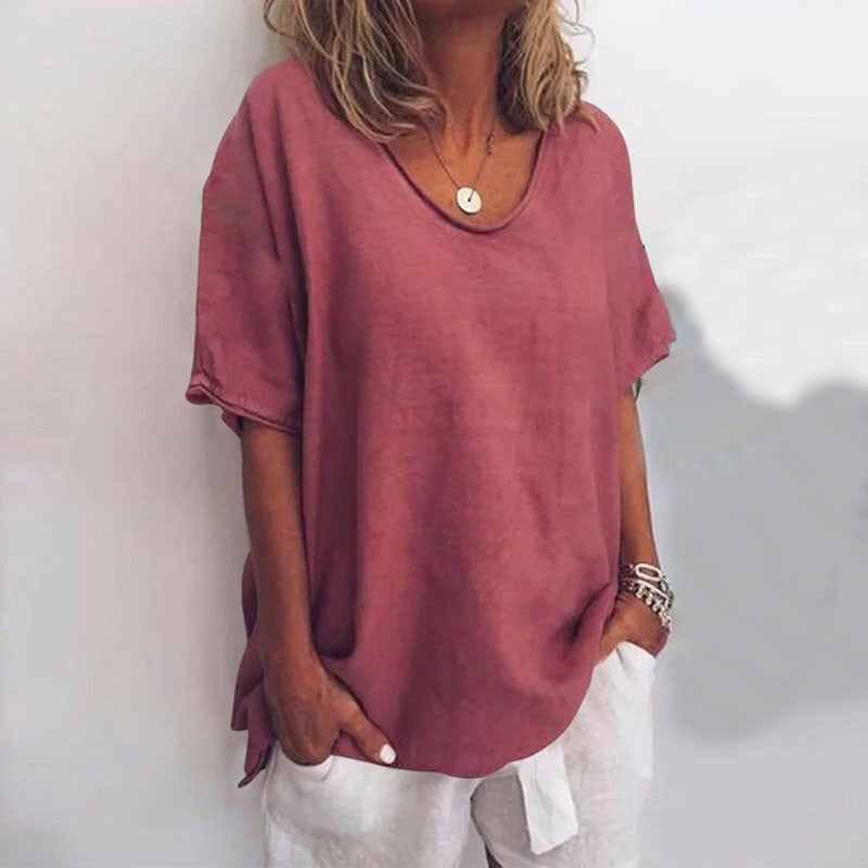 Linnea - Women's Cotton Relaxed Top