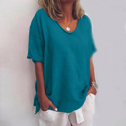 Linnea - Women's Cotton Relaxed Top