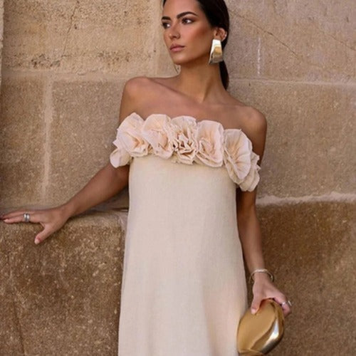 Mackenzie - Women's Off-Shoulder Floral Maxi Dress - photo 1