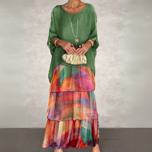 Clemence - Women's Ruffles Maxi Dress - photo 1