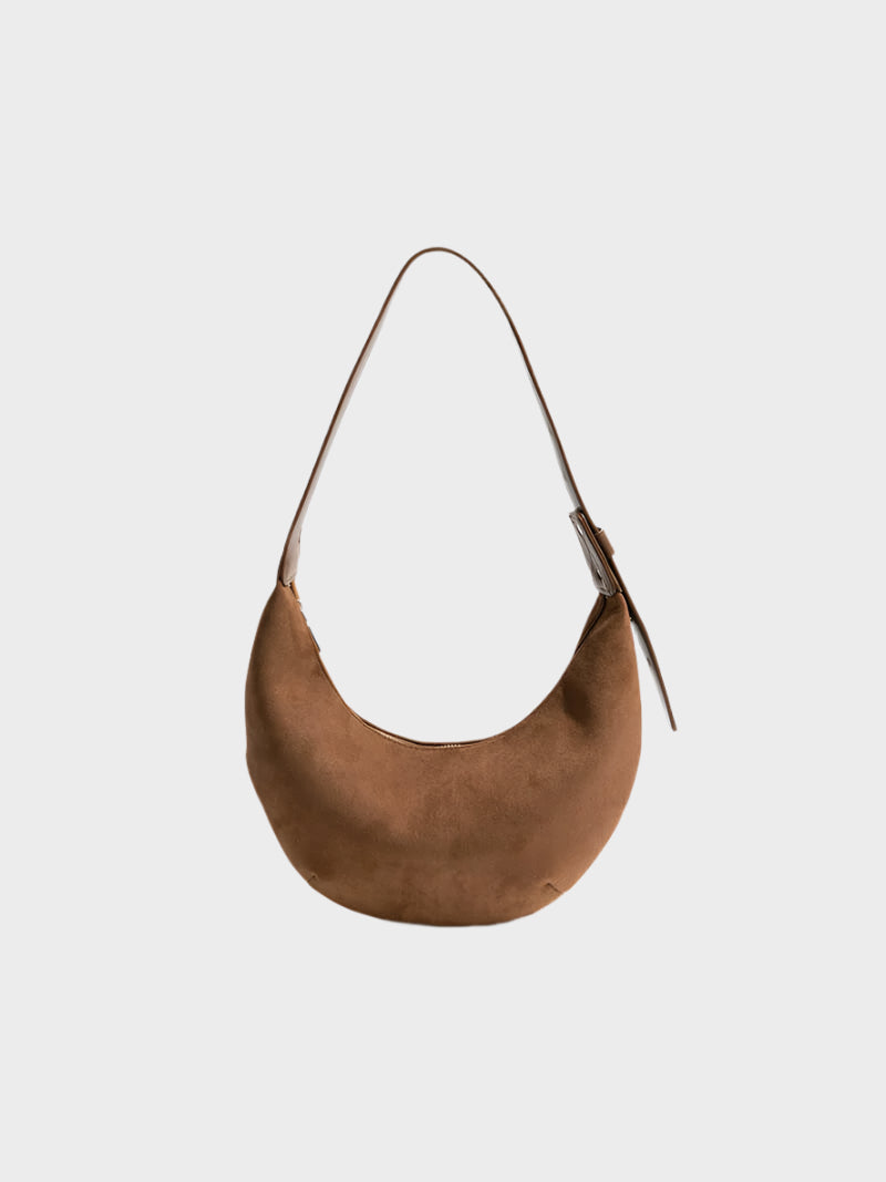 Wendy - Women's Halfmoon Faux Suede Bag - photo 1