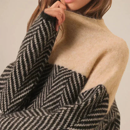 Mireille - Women's Contrast Sweater - photo 3