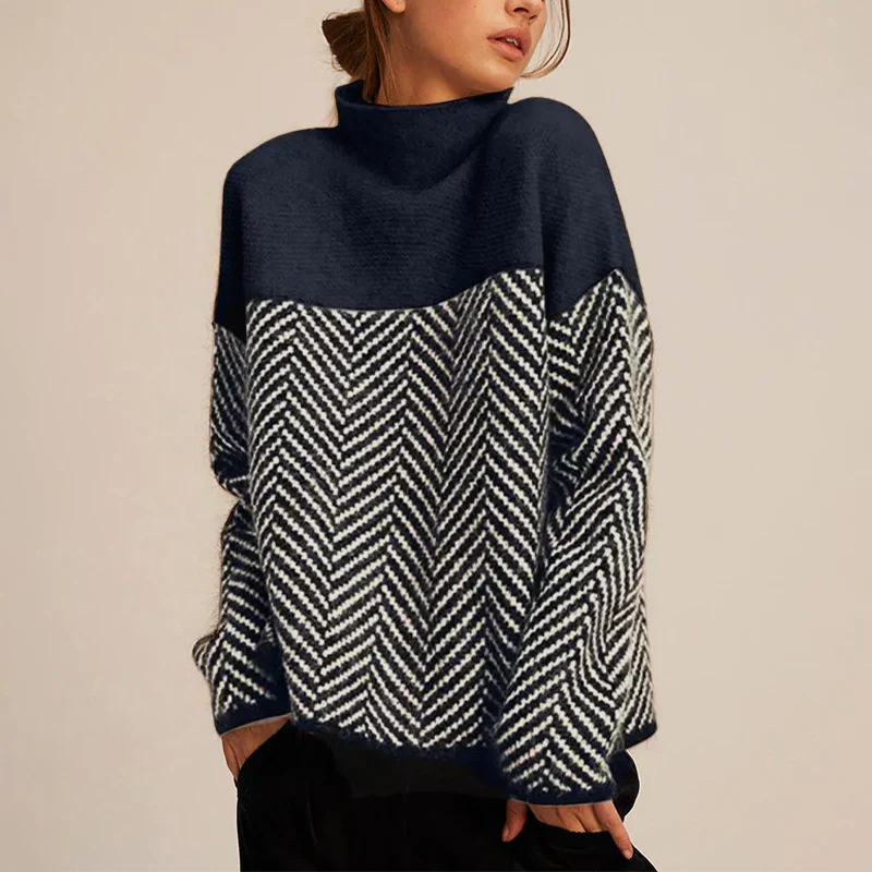 Mireille - Women's Contrast Sweater - photo 4
