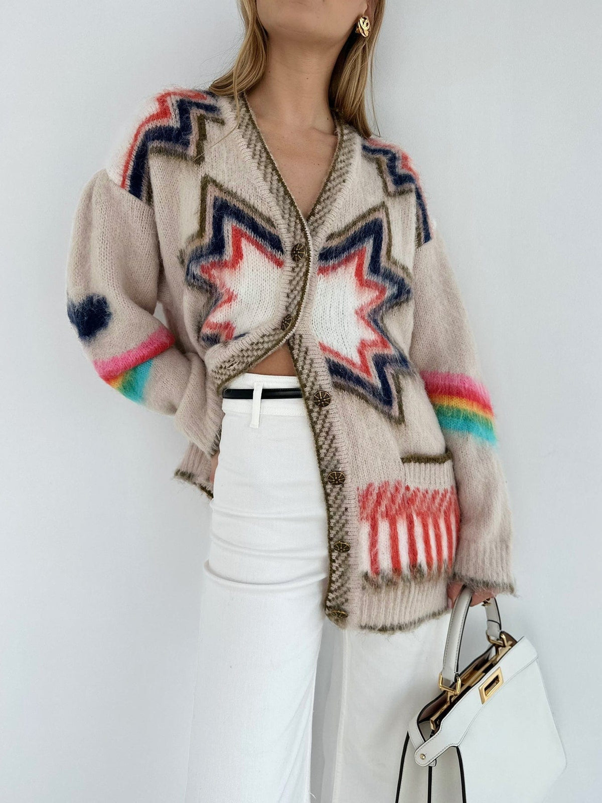 Orla - Women's Fringed Knit Cardigan - photo 1