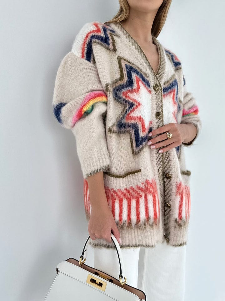 Orla - Women's Fringed Knit Cardigan - photo 4