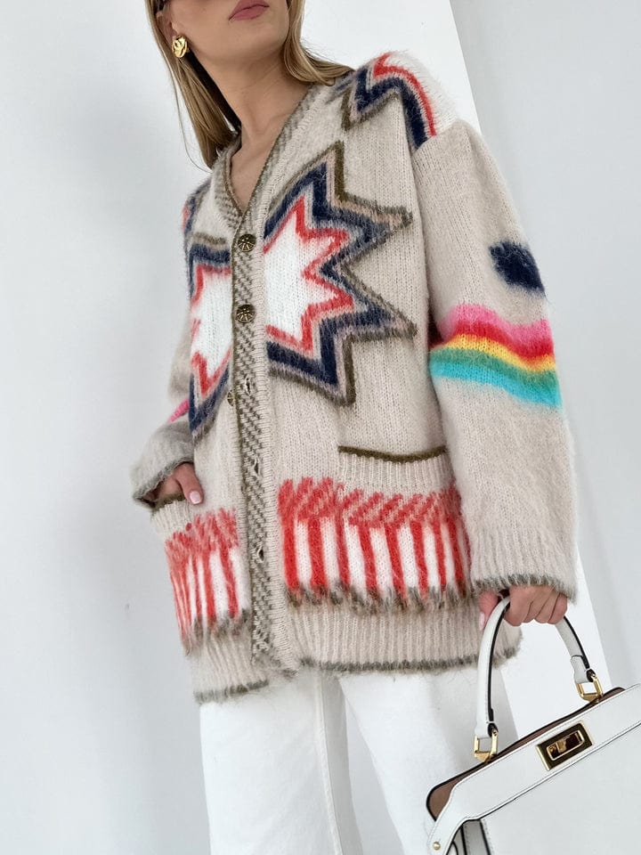 Orla - Women's Fringed Knit Cardigan - photo 5