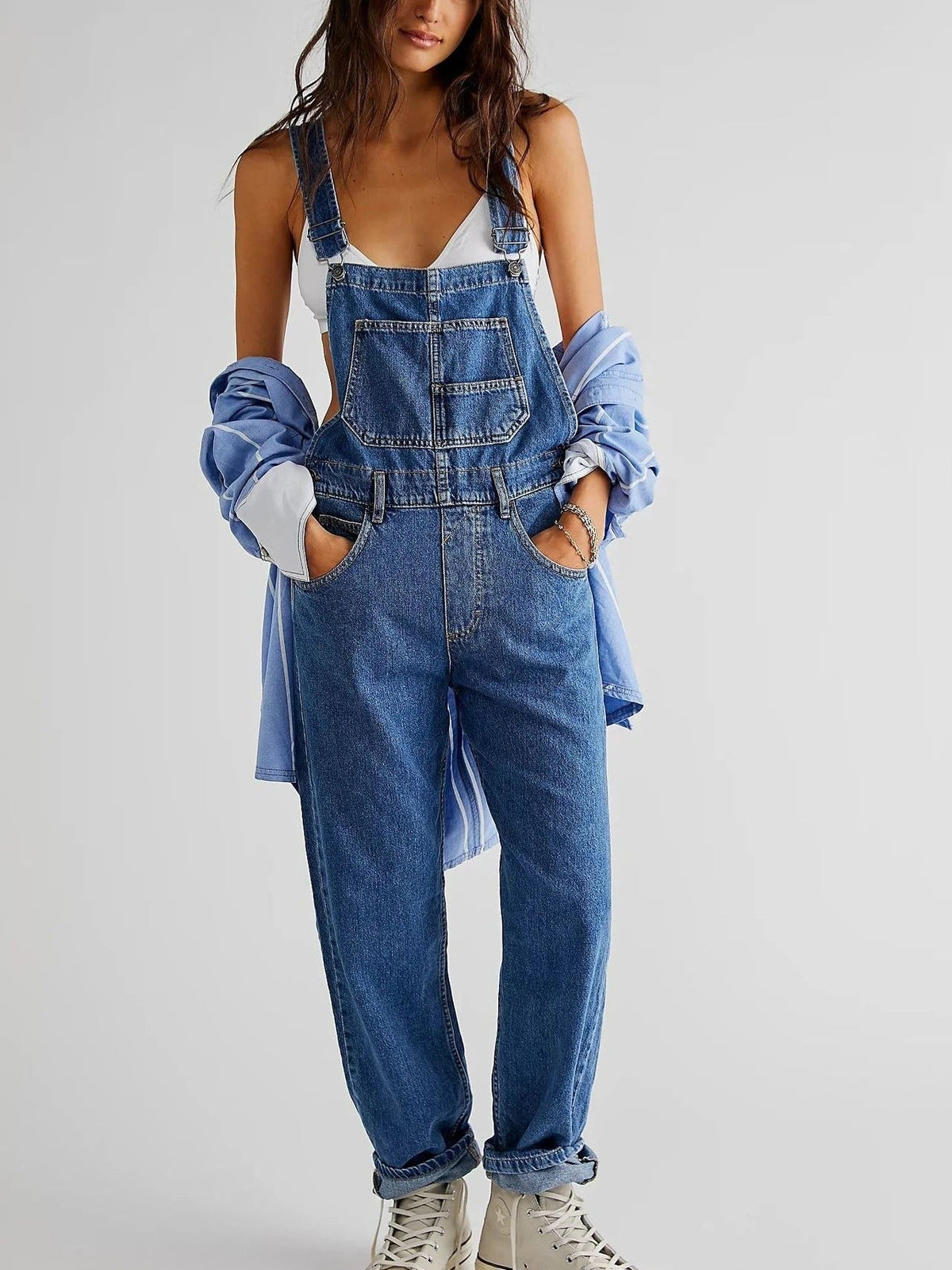 Ulla - Women's Denim Dungarees Jumpsuits - photo 1
