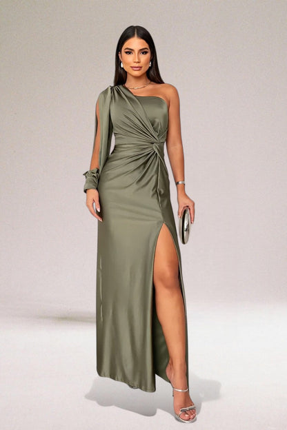 Lavinia - Women's Satin One-Shoulder Sweater - photo 13