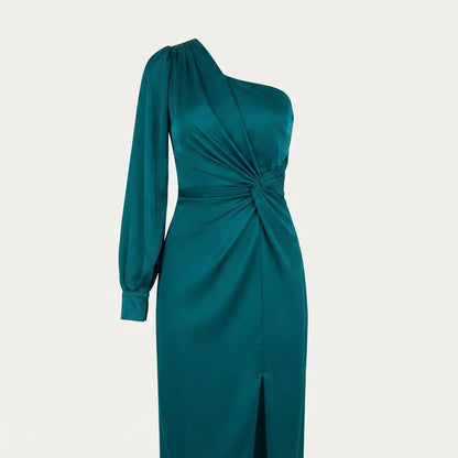 Lavinia - Women's Satin One-Shoulder Sweater - photo 7
