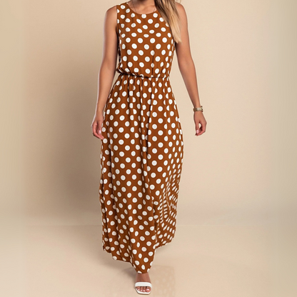Lorelei - Women's Maxi Polka Dress - photo 1