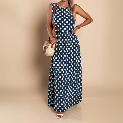 Lorelei - Women's Maxi Polka Dress - photo 3