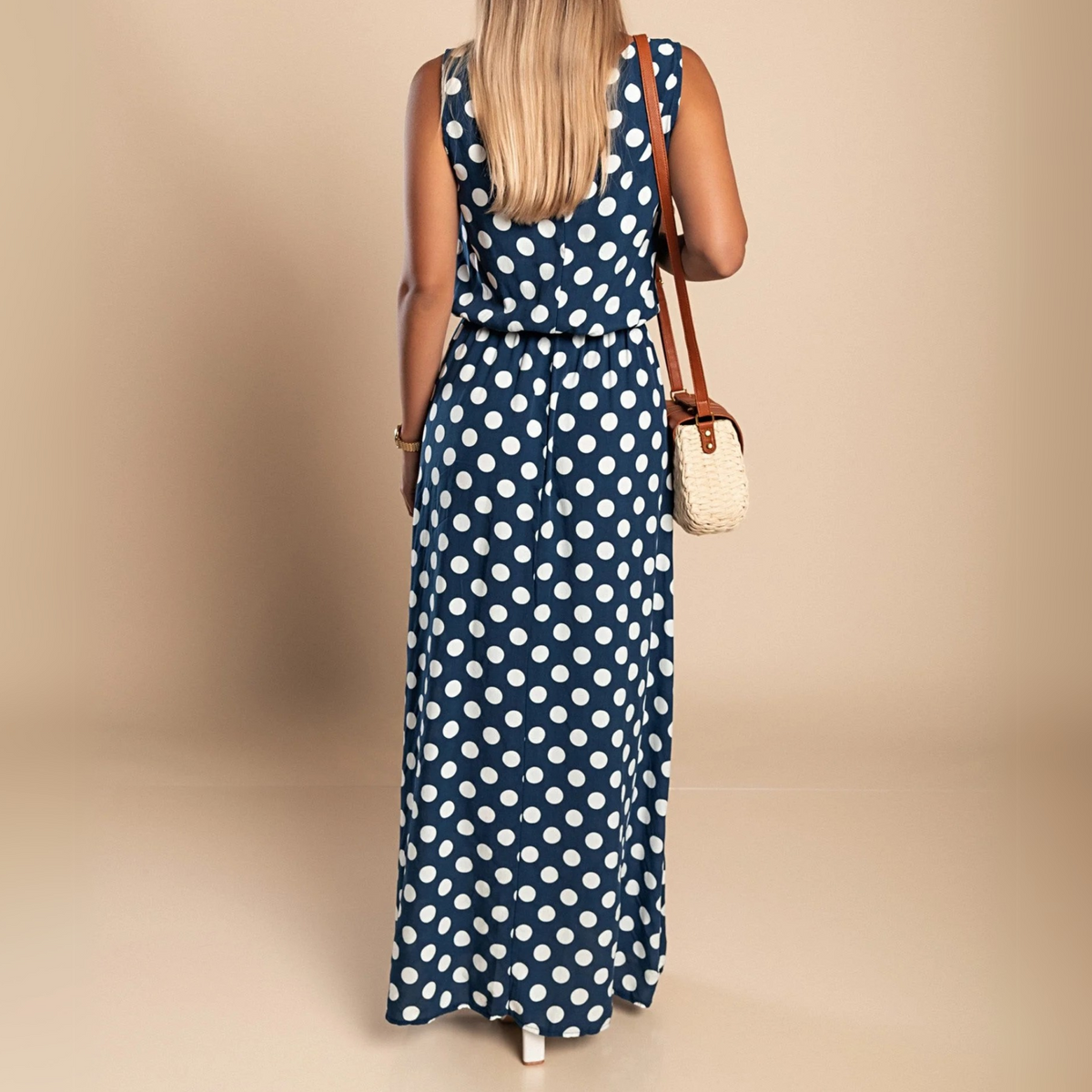 Lorelei - Women's Maxi Polka Dress - photo 5