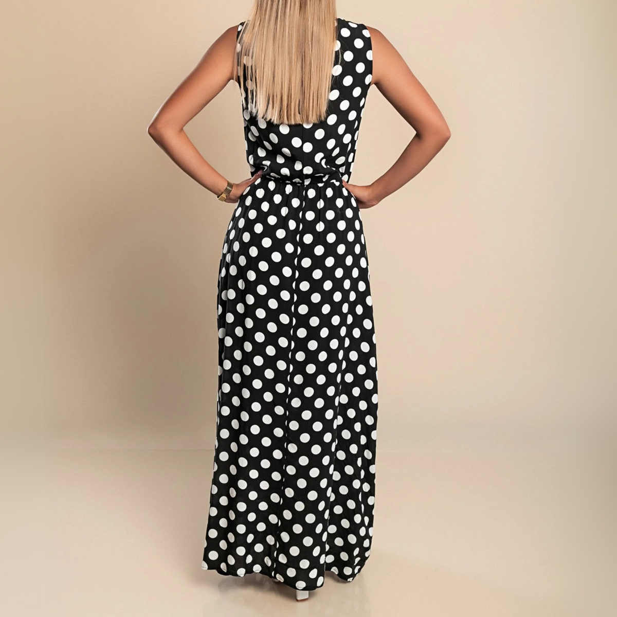 Lorelei - Women's Maxi Polka Dress - photo 6