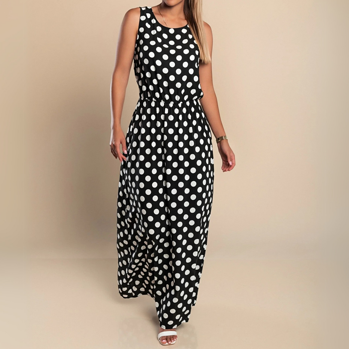 Lorelei - Women's Maxi Polka Dress - photo 7