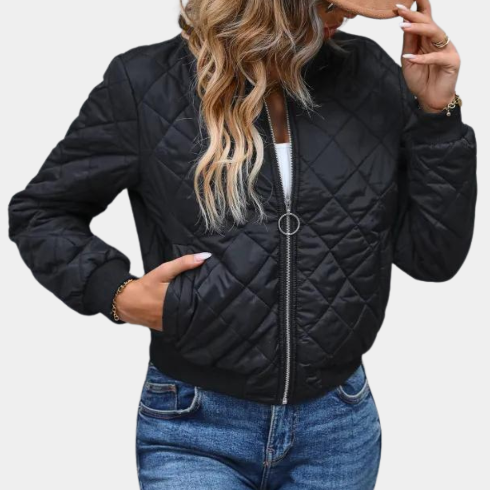 Eulalie - Women's Quilted Bomber Coat - photo 1