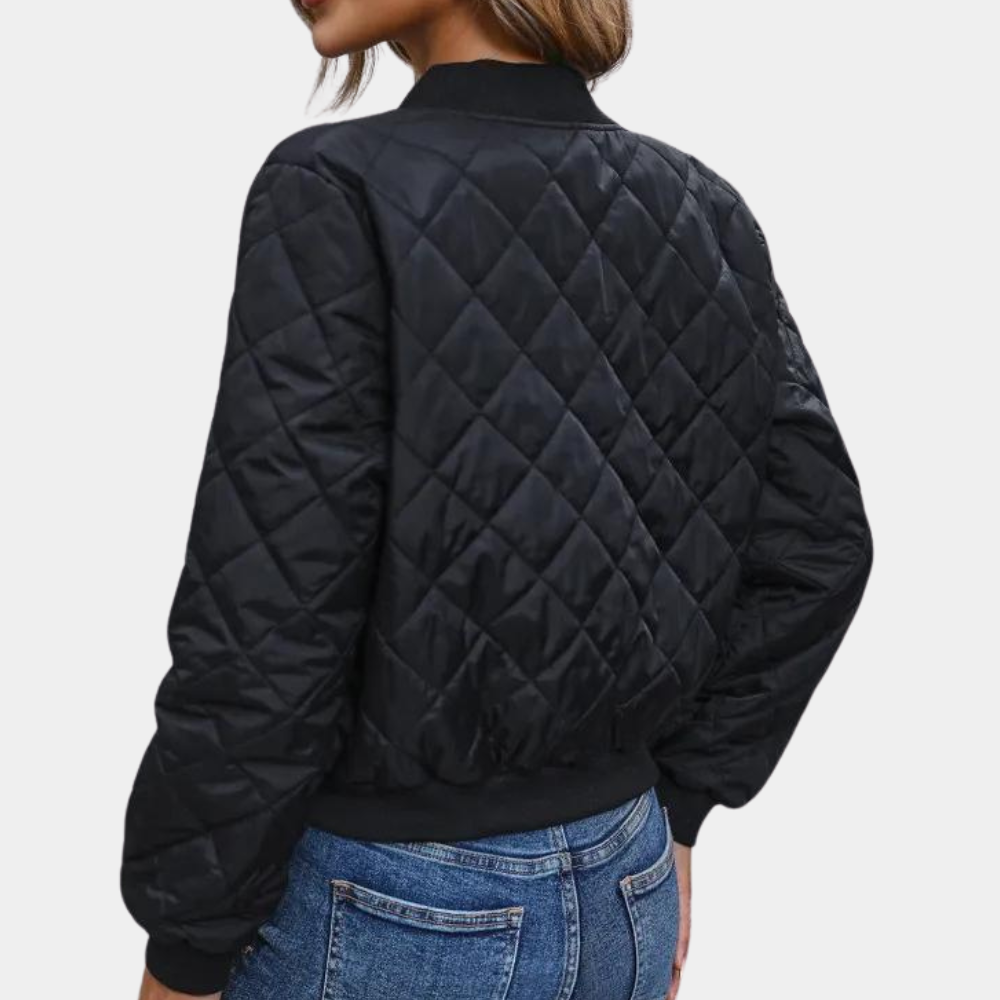 Eulalie - Women's Quilted Bomber Coat - photo 3