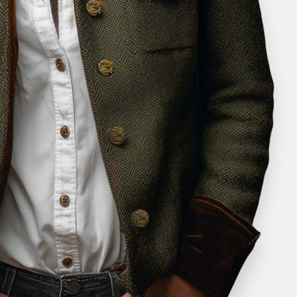Verity - Women's Tweed Contrast Blazer - photo 3