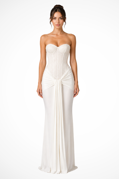 Ulla - Women's Lace Strapless Dress - photo 3