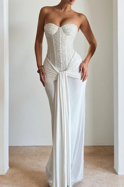 Ulla - Women's Lace Strapless Dress - photo 4