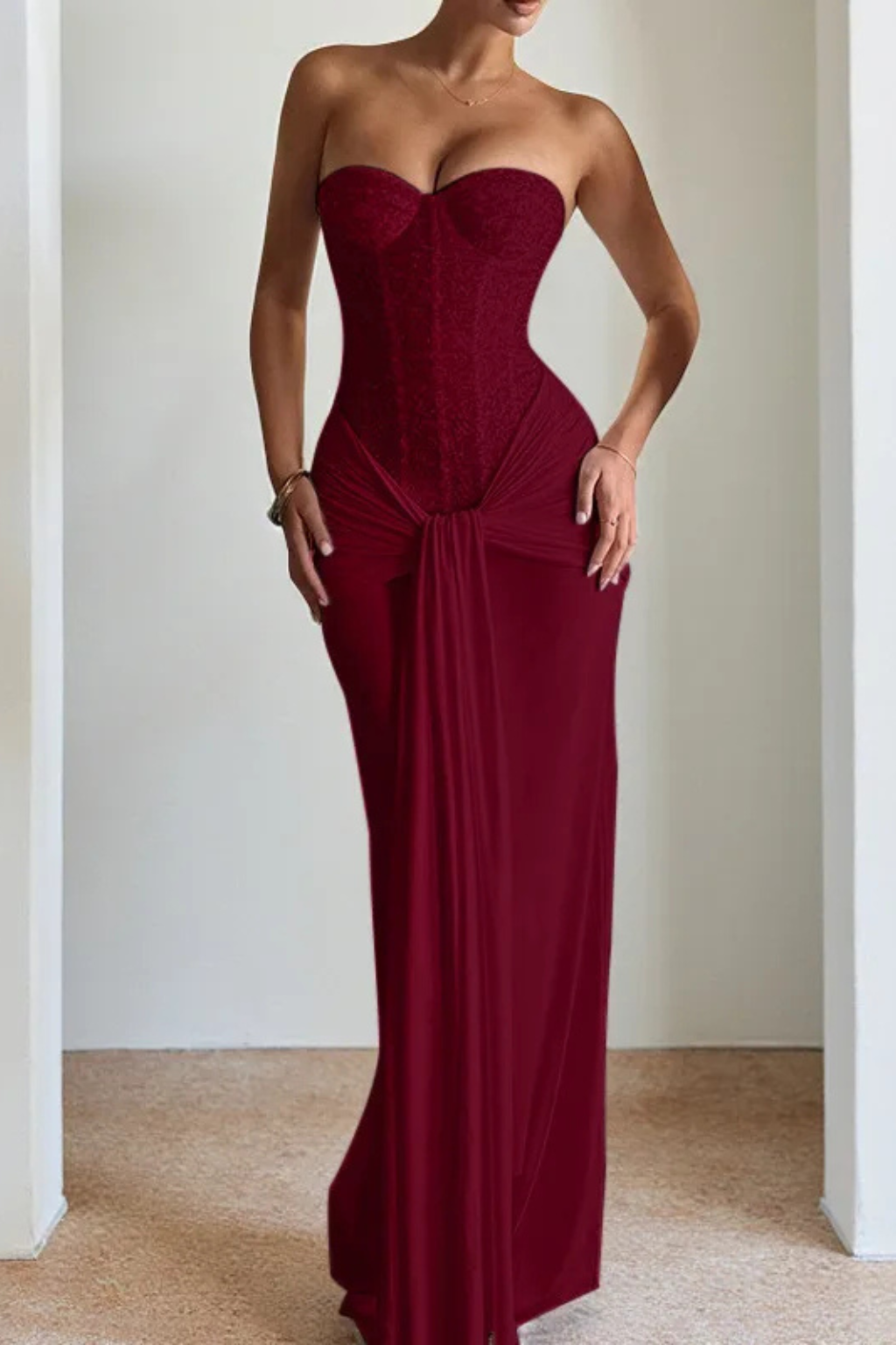 Ulla - Women's Lace Strapless Dress - photo 7