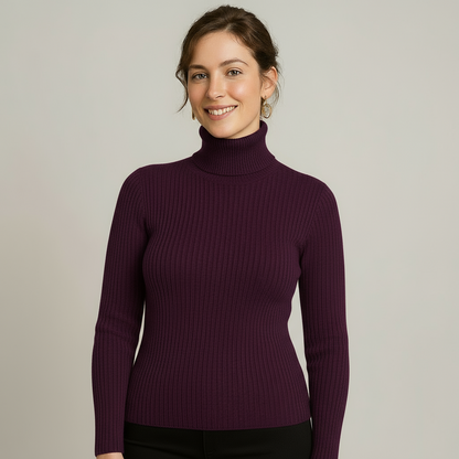 Ingrid - Women's Slim-Fit Ribbed Sweater - photo 1