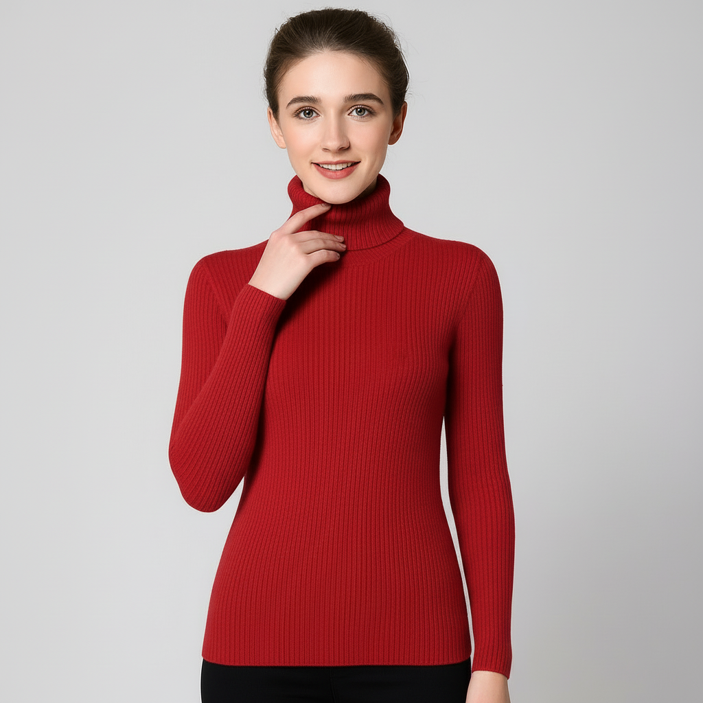 Ingrid - Women's Slim-Fit Ribbed Sweater - photo 10