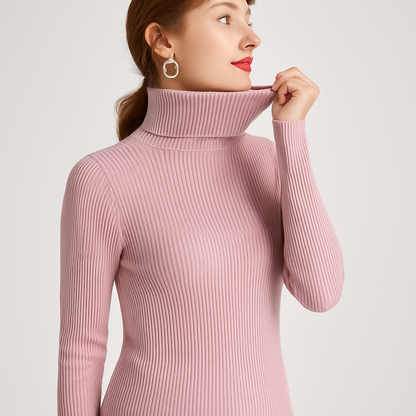 Ingrid - Women's Slim-Fit Ribbed Sweater - photo 3