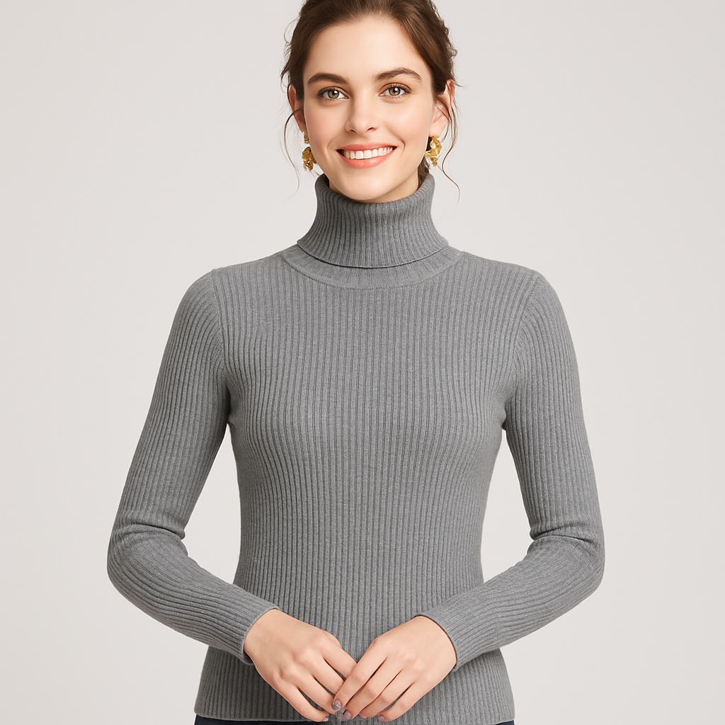 Ingrid - Women's Slim-Fit Ribbed Sweater - photo 6