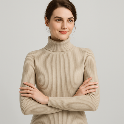 Ingrid - Women's Slim-Fit Ribbed Sweater - photo 7