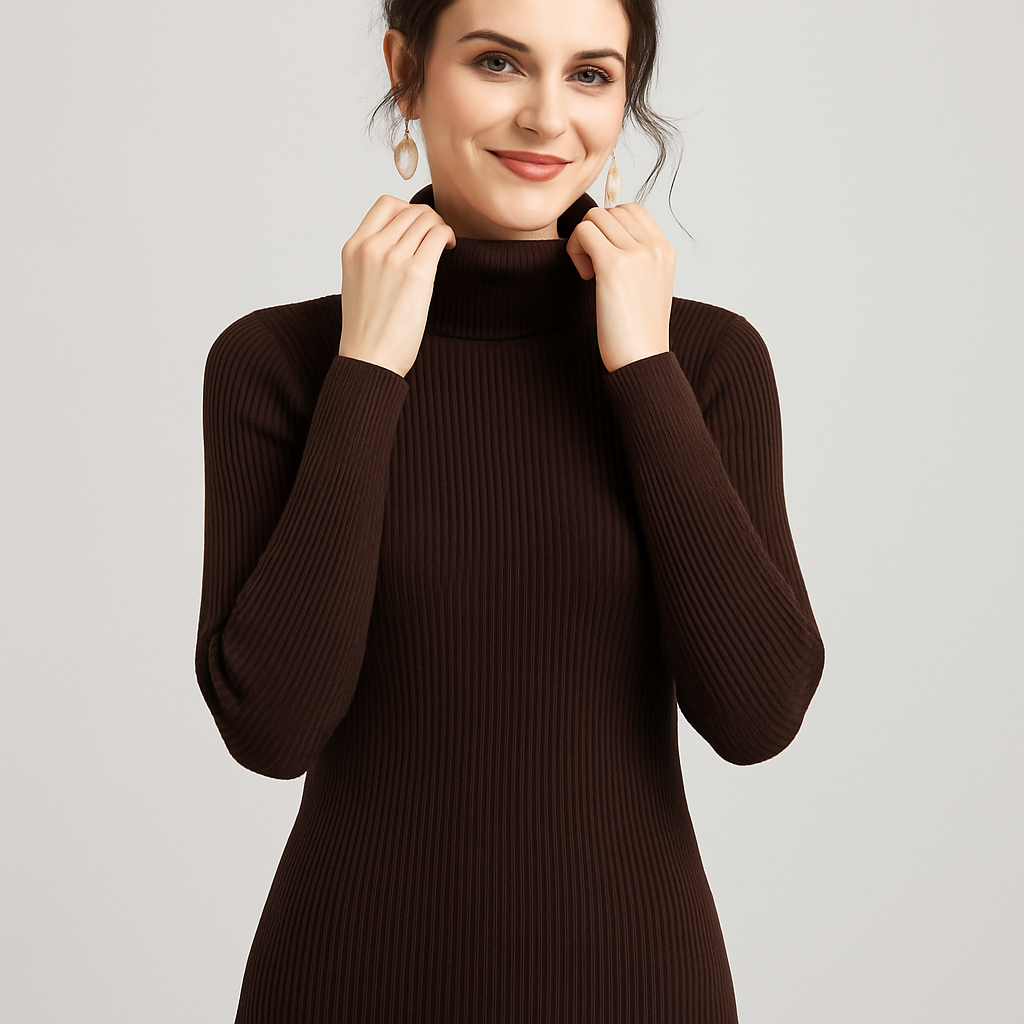 Ingrid - Women's Slim-Fit Ribbed Sweater - photo 8