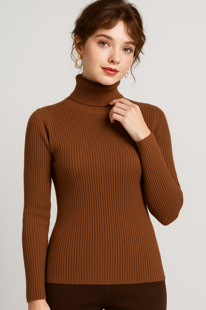 Ingrid - Women's Slim-Fit Ribbed Sweater - photo 9