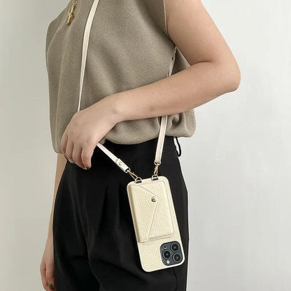 Marit - Custodia da donna per telefono con cordino a tracolla