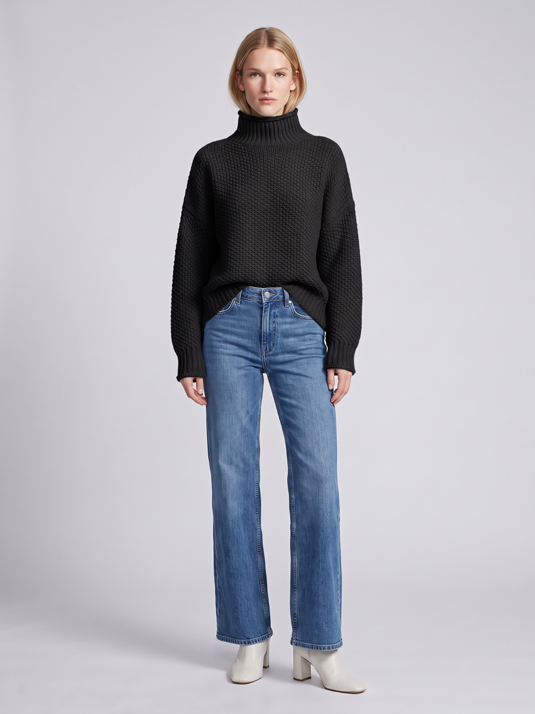 Hermine - Women's Relaxed Knit Sweater - photo 2
