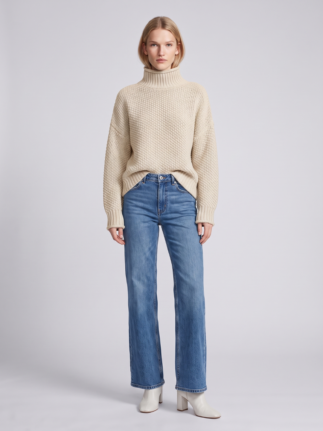 Hermine - Women's Relaxed Knit Sweater - photo 3