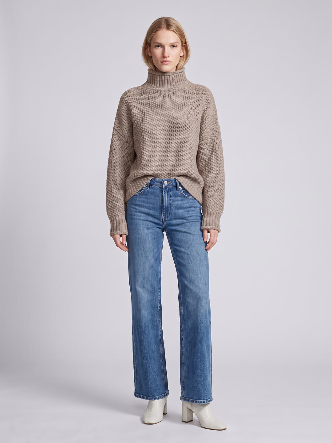 Hermine - Women's Relaxed Knit Sweater - photo 5