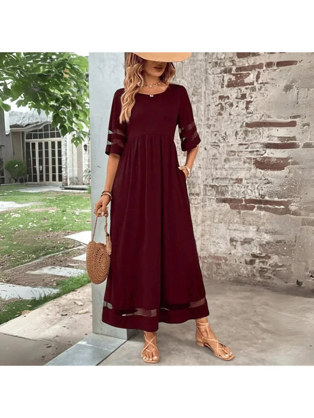 Delphine - Women's Midi Mesh Dress - photo 5