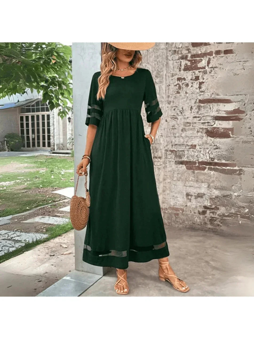 Delphine - Women's Midi Mesh Dress - photo 6