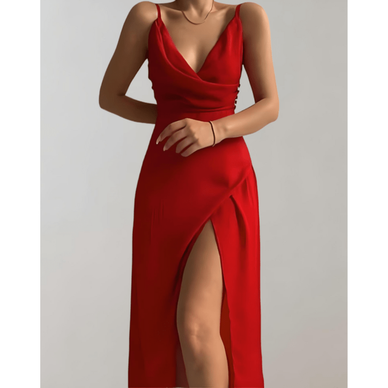 Colette - Women's Maxi Ruching Dress - photo 2