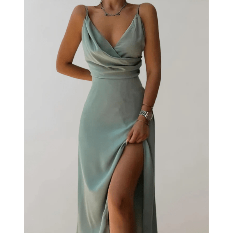 Colette - Women's Maxi Ruching Dress - photo 3