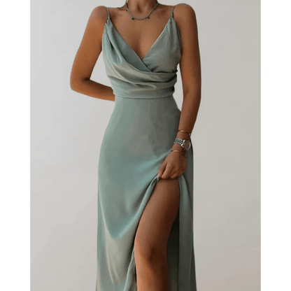 Colette - Women's Maxi Ruching Dress - photo 3
