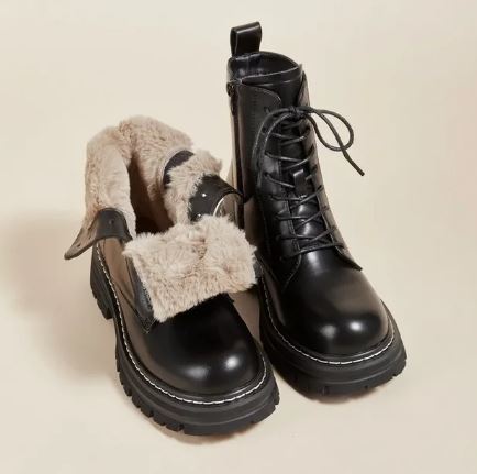 Saskia - Women's Combat Fur Shoes - photo 1