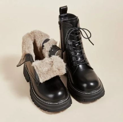 Saskia - Women's Combat Fur Shoes - photo 1