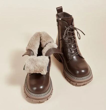 Saskia - Women's Combat Fur Shoes - photo 2
