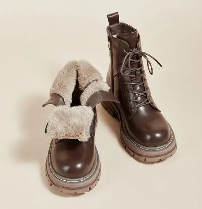 Saskia - Women's Combat Fur Shoes - photo 2