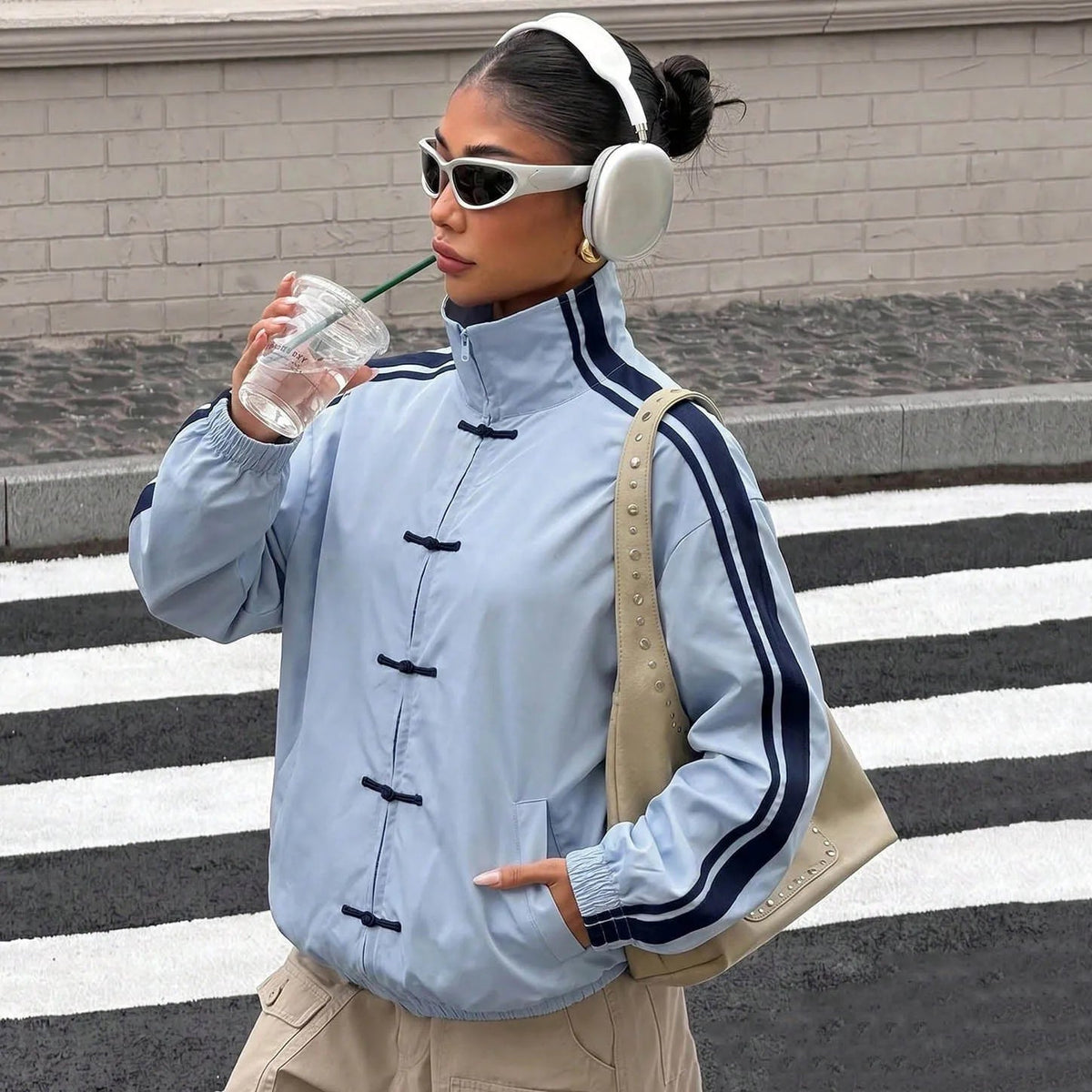 Florentine - Women's Relaxed Stripe Jacket - photo 3