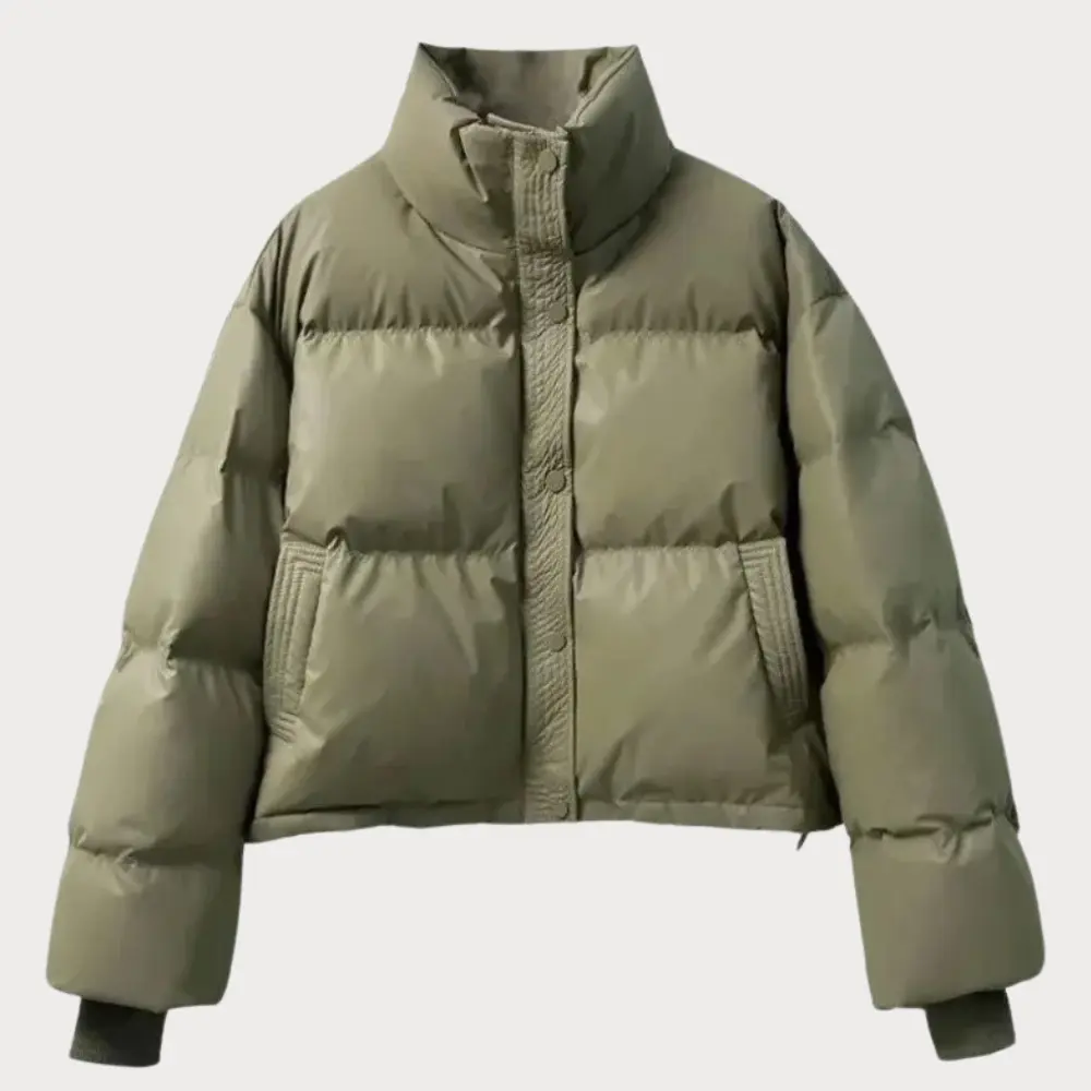 Noor - Women's Cropped Puffer Jacket - photo 2