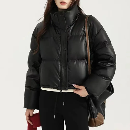 Noor - Women's Cropped Puffer Jacket - photo 6