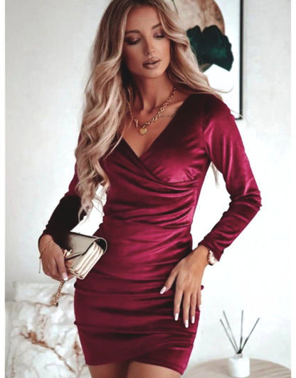 Jolene - Women's Wrap Mini Dress - photo 2