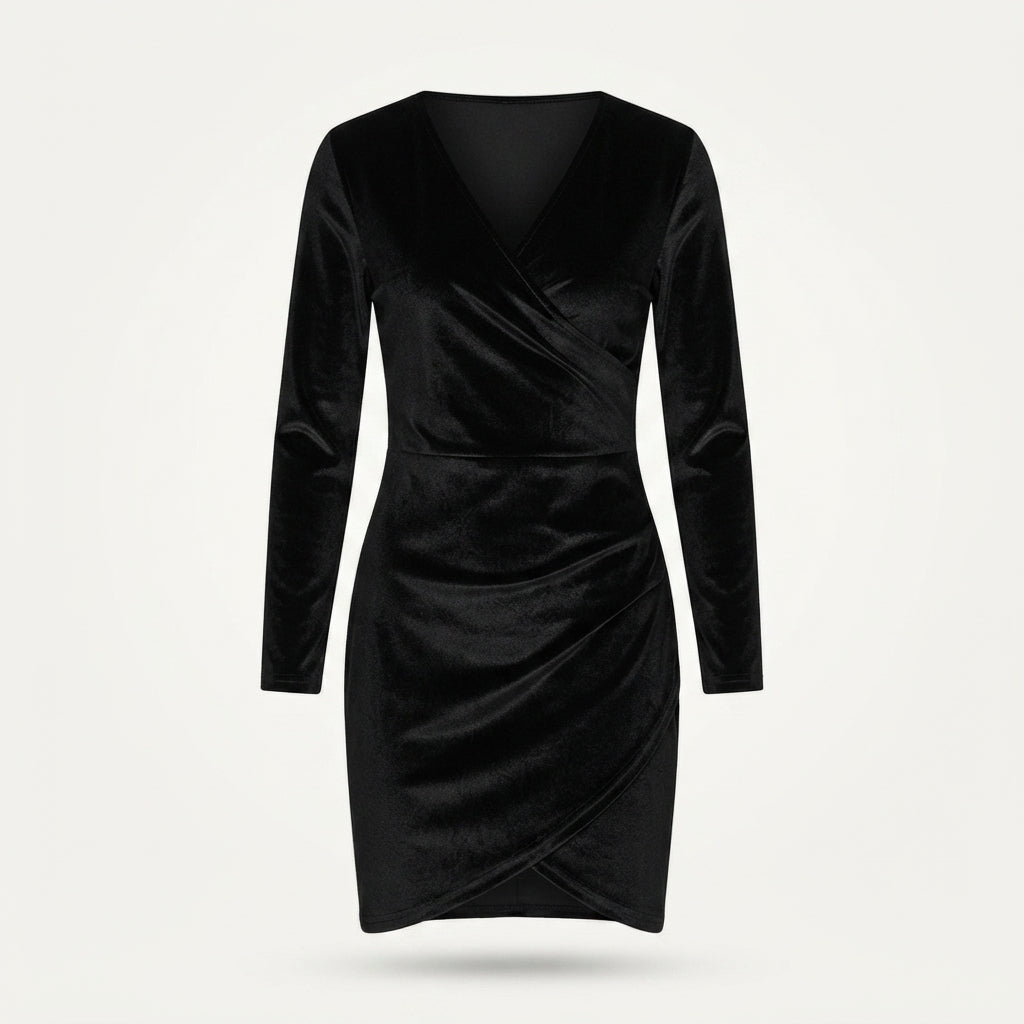 Jolene - Women's Wrap Mini Dress - photo 4